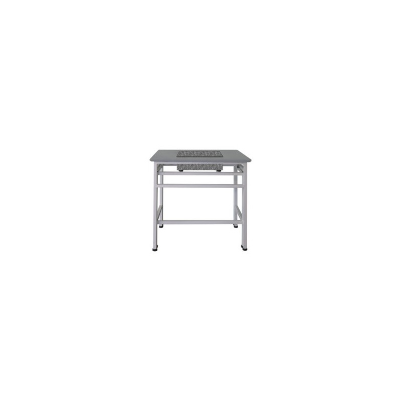 Table anti-vibration en acier + marbre